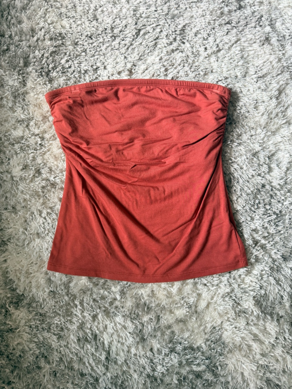 Rust Colored Strapless Top